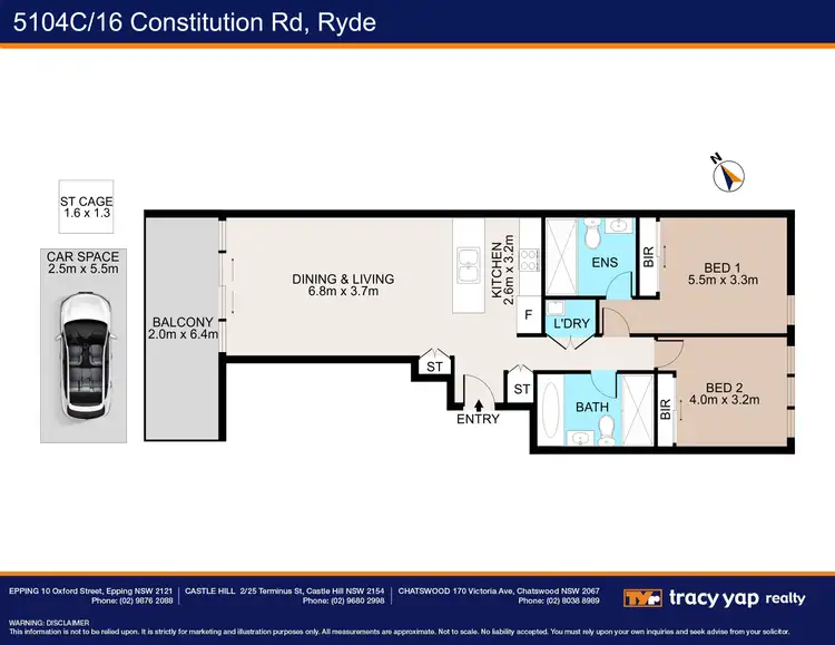 Floorplan of Homely apartment listing, 104C/16 Constitution Road, Ryde NSW 2112