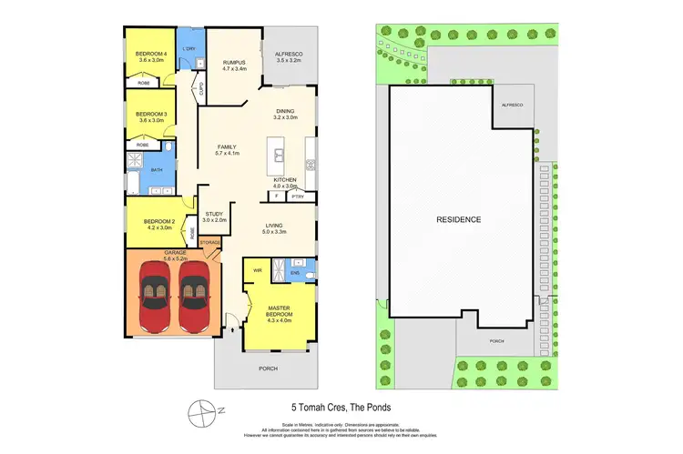 Floorplan of Homely house listing, 5 Tomah Crescent, The Ponds NSW 2769