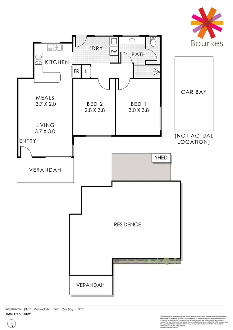 Floorplan of Homely apartment listing, 5/144 Melville Parade, Como WA 6152