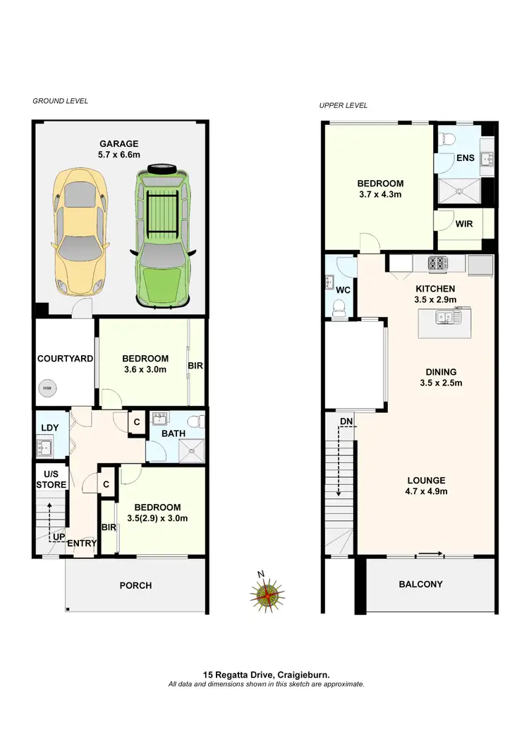 Floorplan of Homely house listing, 15 Regatta Drive, Craigieburn VIC 3064