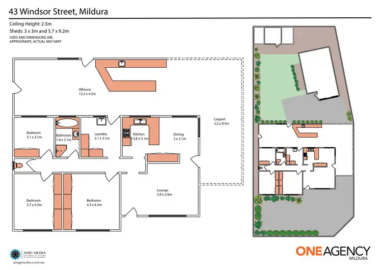 Floorplan of Homely house listing, 43 Windsor Street, Mildura VIC 3500