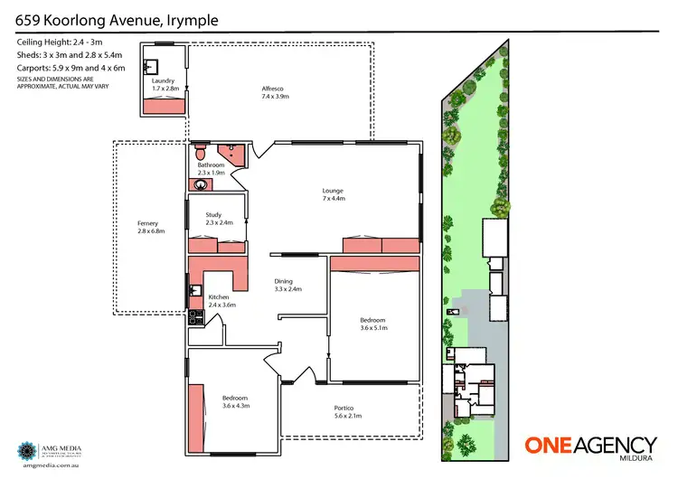Floorplan of Homely house listing, 659 Koorlong Avenue, Irymple VIC 3498