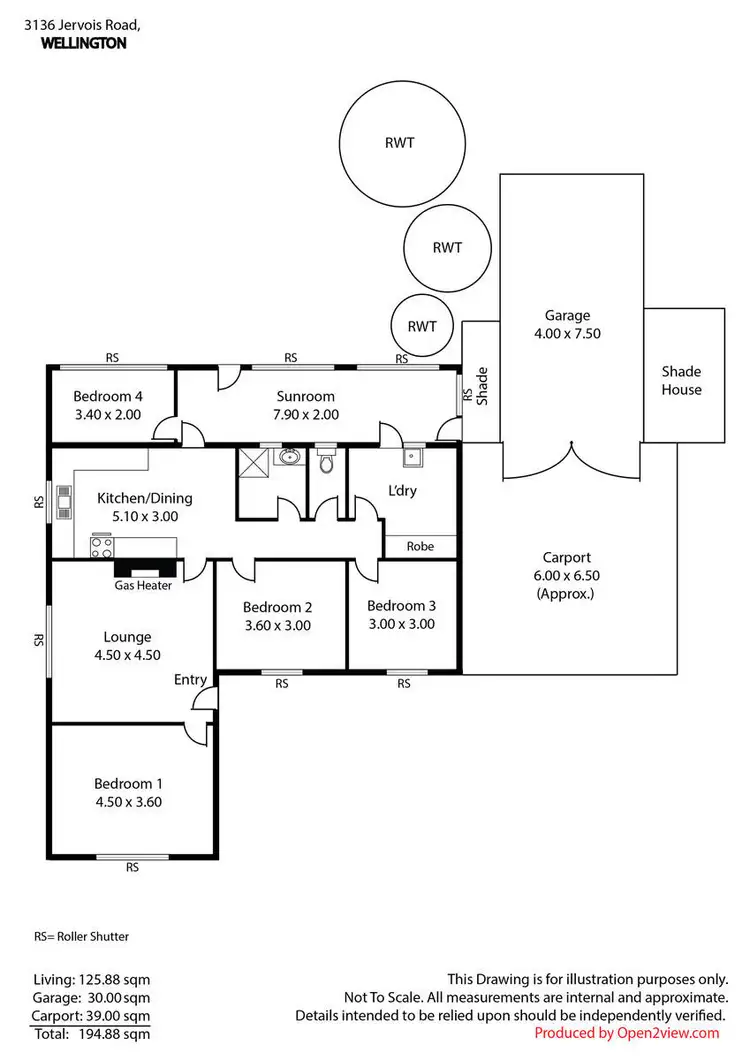 Floorplan of Homely house listing, 3136 Jervois Road, Wellington SA 5259