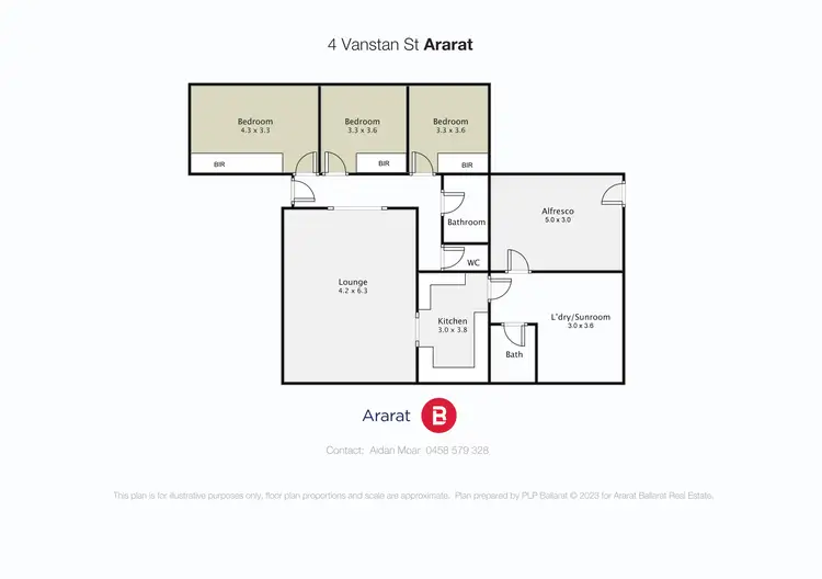 Floorplan of Homely house listing, 4 Vanstan Street, Ararat VIC 3377