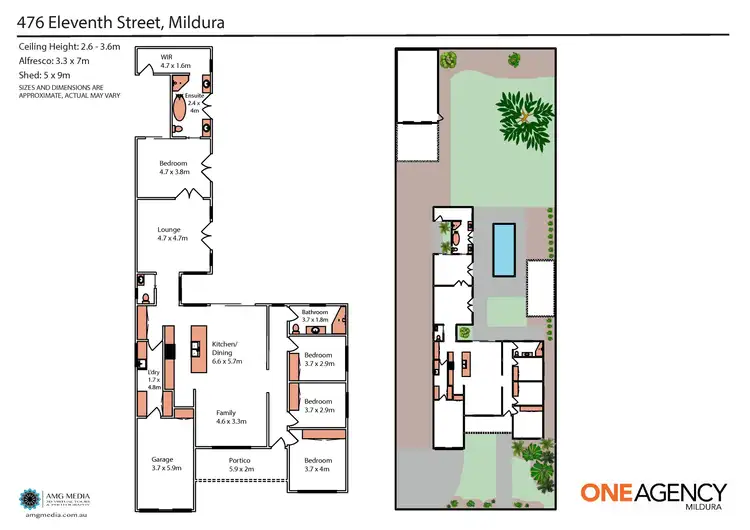 Floorplan of Homely house listing, 476 Eleventh Street, Mildura VIC 3500