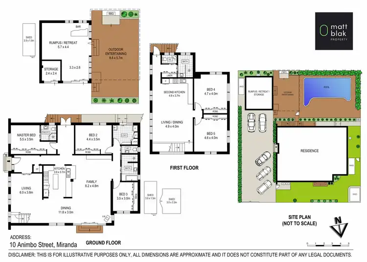 Floorplan of Homely house listing, 10 Animbo Street, Miranda NSW 2228