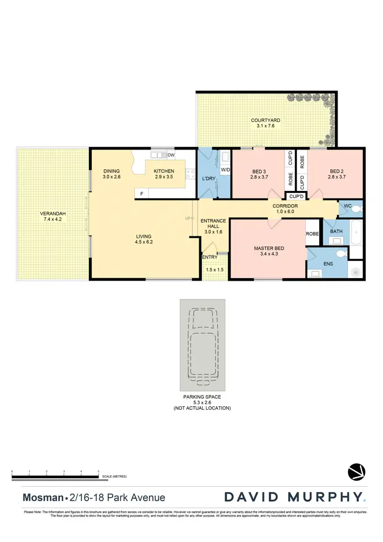 Floorplan of Homely apartment listing, 2/16-18 Park Avenue, Mosman NSW 2088