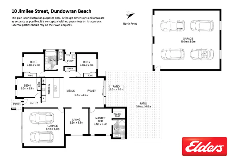 Floorplan of Homely house listing, 10 Jimilee Street, Dundowran Beach QLD 4655