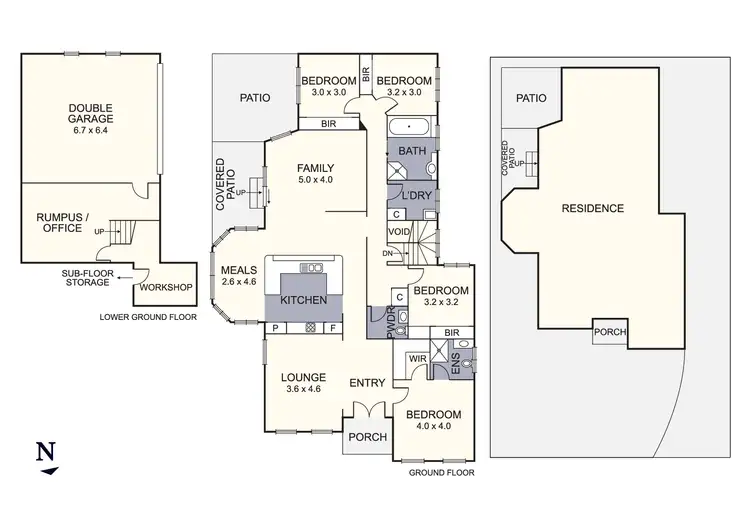 Floorplan of Homely house listing, 6 Ashton Avenue, Mooroolbark VIC 3138