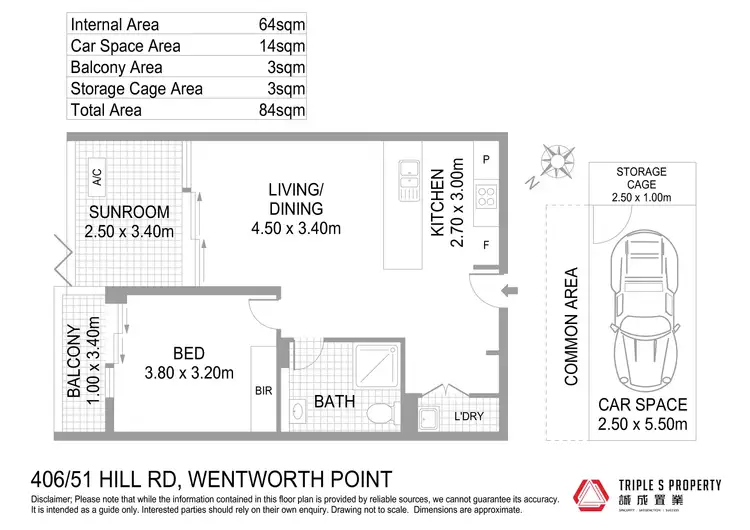 Floorplan of Homely apartment listing, 406/51 Hill Road, Wentworth Point NSW 2127