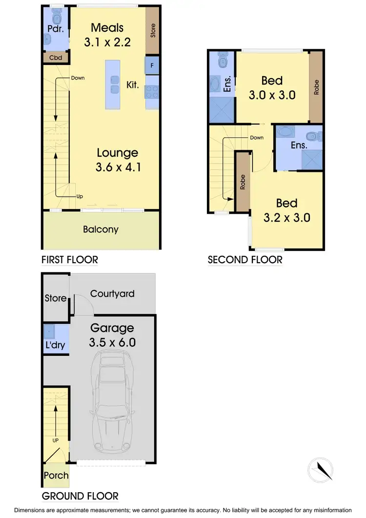 Floorplan of Homely townhouse listing, 5/125 Synnot Street, Werribee VIC 3030