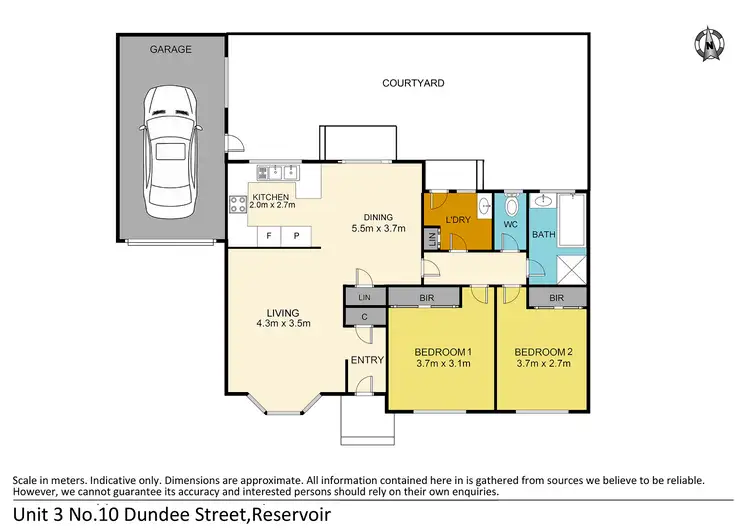 Floorplan of Homely unit listing, 3/10 Dundee Street, Reservoir VIC 3073