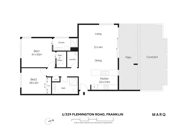 Floorplan of Homely house listing, 1/329 Flemington Road, Franklin ACT 2913
