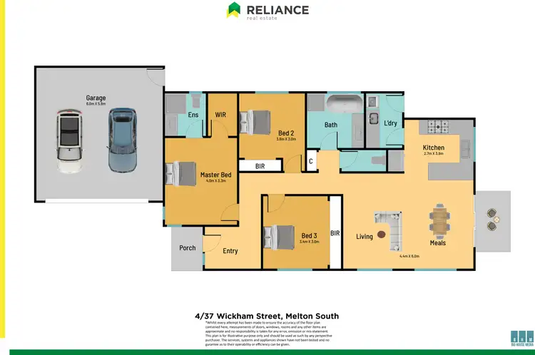 Floorplan of Homely unit listing, 4/37 Wickham Street, Melton South VIC 3338