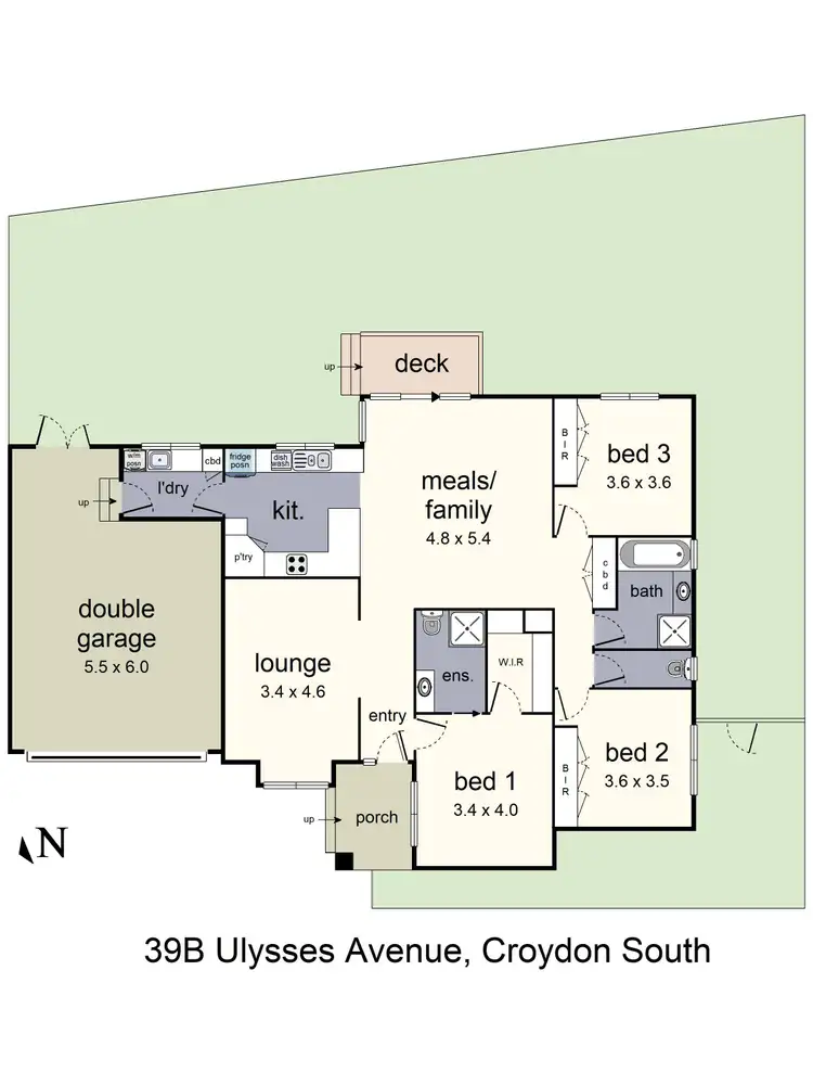 Floorplan of Homely unit listing, 39B Ulysses Avenue, Croydon South VIC 3136