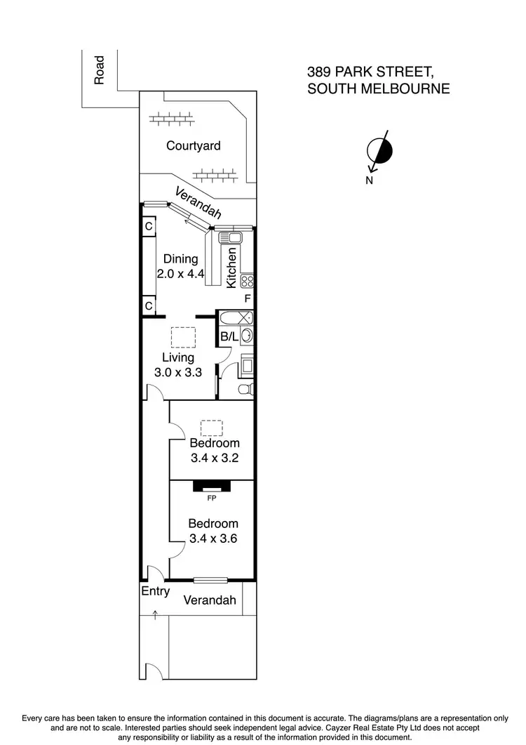 Floorplan of Homely house listing, 389 Park Street, South Melbourne VIC 3205