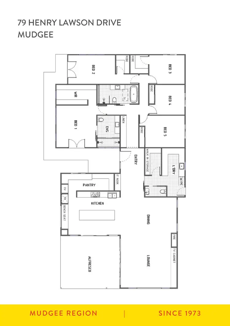 Floorplan of Homely house listing, 79 Henry Lawson Drive, Mudgee NSW 2850