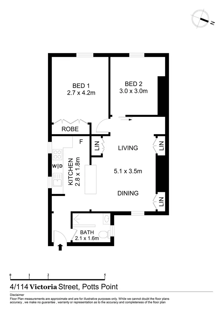 Floorplan of Homely apartment listing, 4/114 Victoria Street, Potts Point NSW 2011