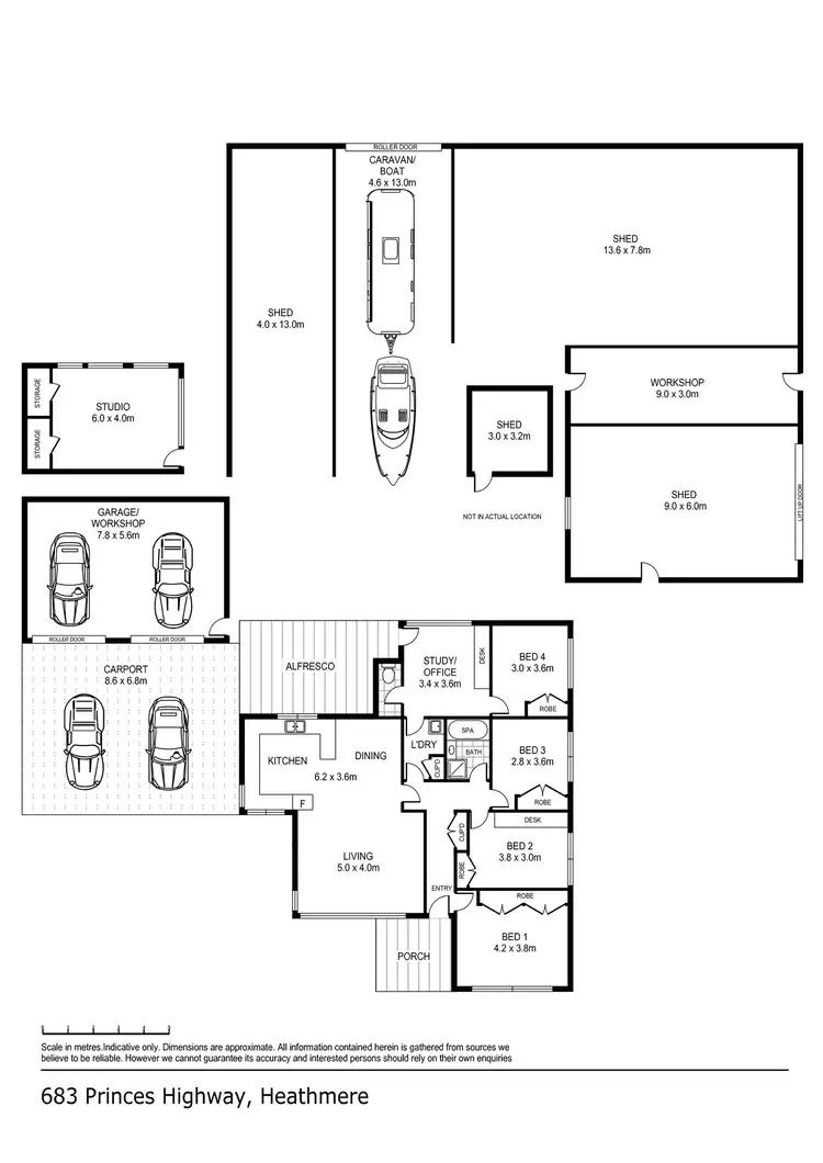 Floorplan of Homely house listing, 683 Princes Highway, Heathmere VIC 3305