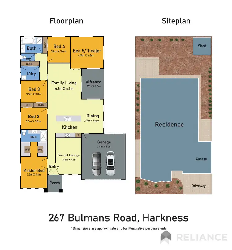 Floorplan of Homely house listing, 267 Bulmans Road, Harkness VIC 3337