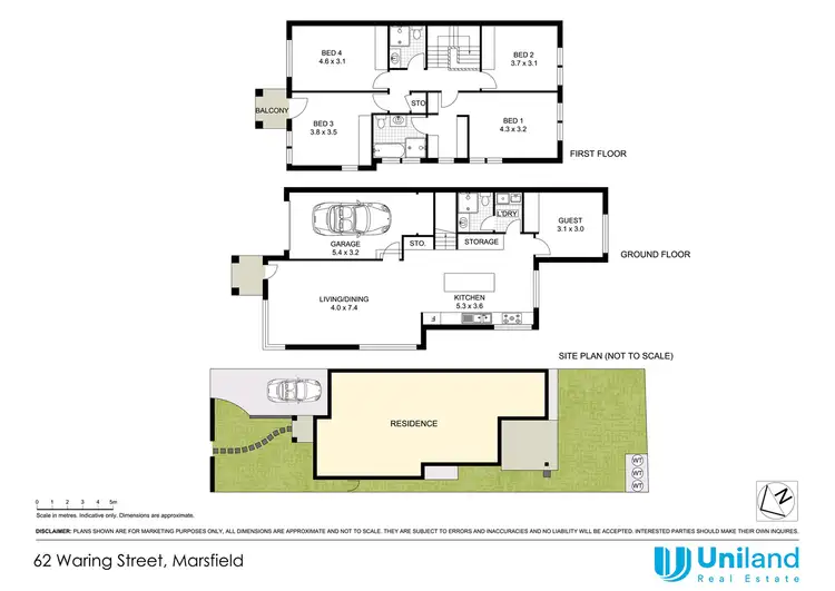 Floorplan of Homely semi-detached listing, 62 Waring Street, Marsfield NSW 2122