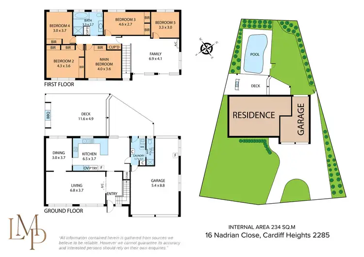 Floorplan of Homely house listing, 16 Nadrian Close, Cardiff Heights NSW 2285
