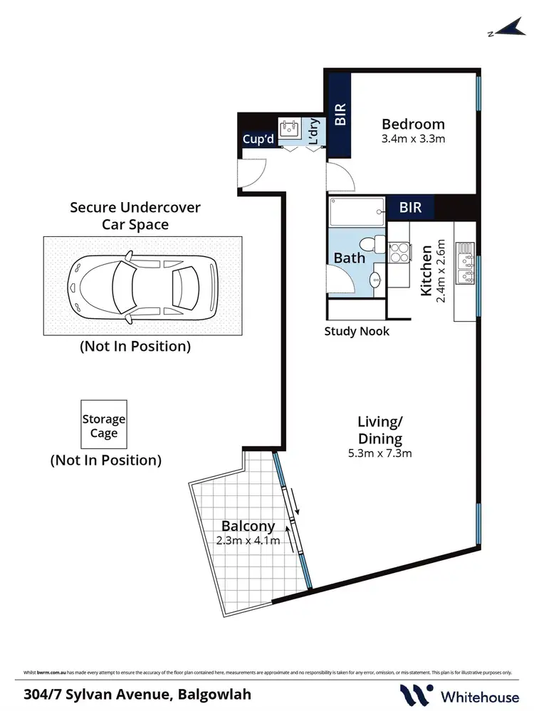 Floorplan of Homely apartment listing, 304/7 Sylvan Avenue, Balgowlah NSW 2093