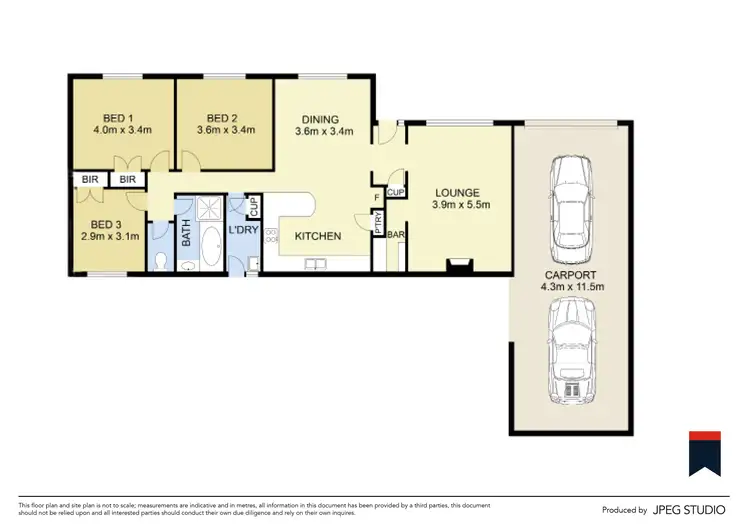 Floorplan of Homely house listing, 3 Ulmara Place, Keilor Downs VIC 3038