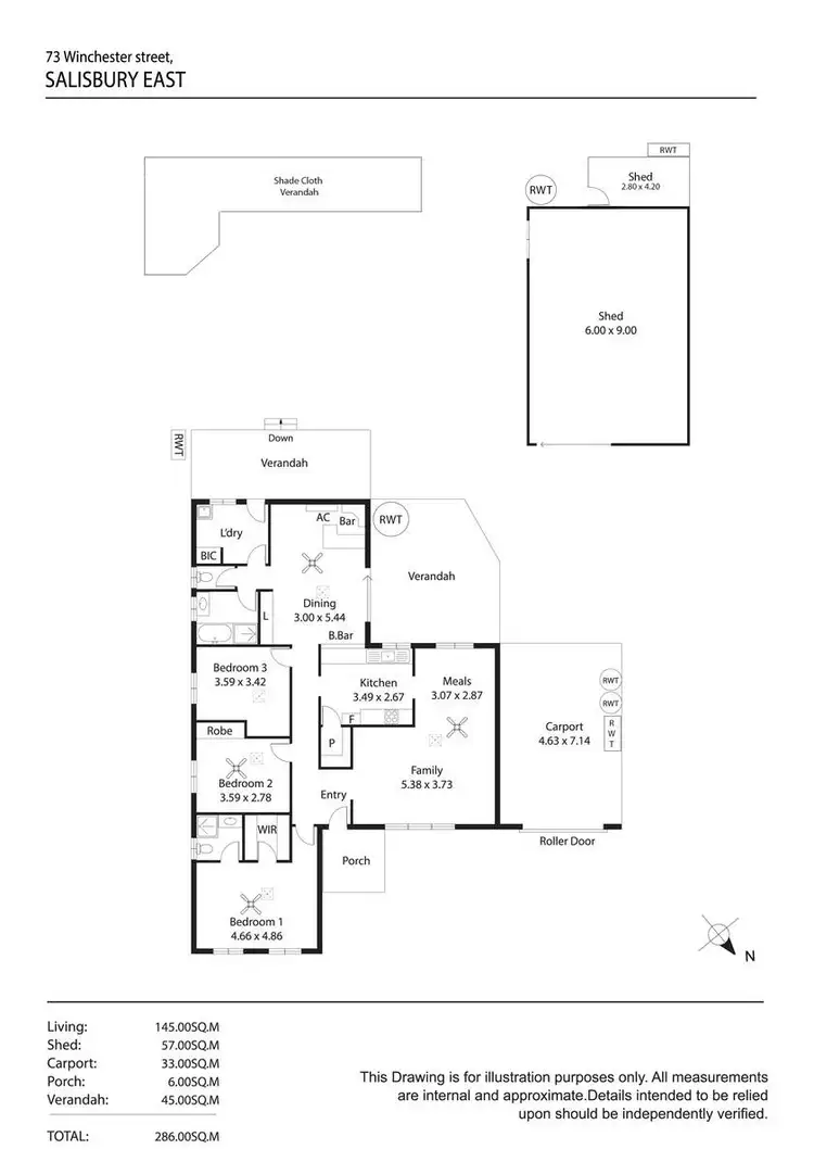 Floorplan of Homely house listing, 73 Winchester Street, Salisbury East SA 5109