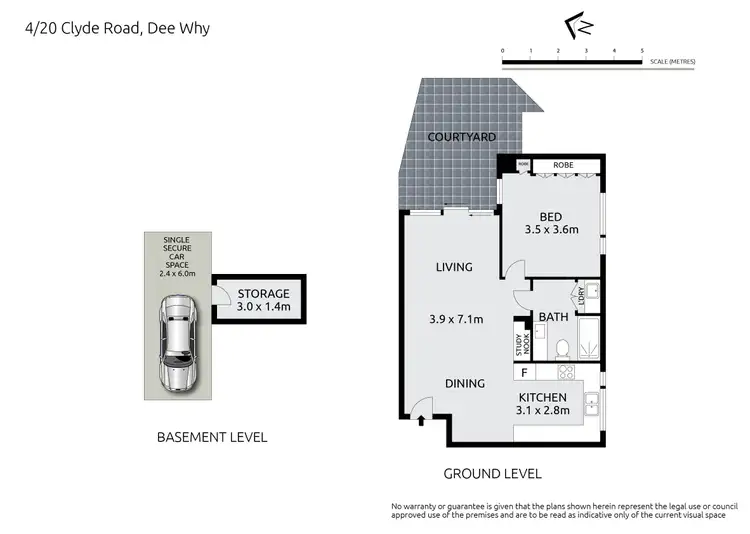 Floorplan of Homely apartment listing, 4/20 Clyde Road, Dee Why NSW 2099