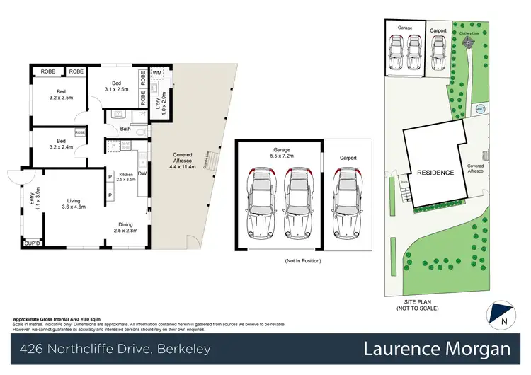 Floorplan of Homely house listing, 426 Northcliffe Drive, Berkeley NSW 2506