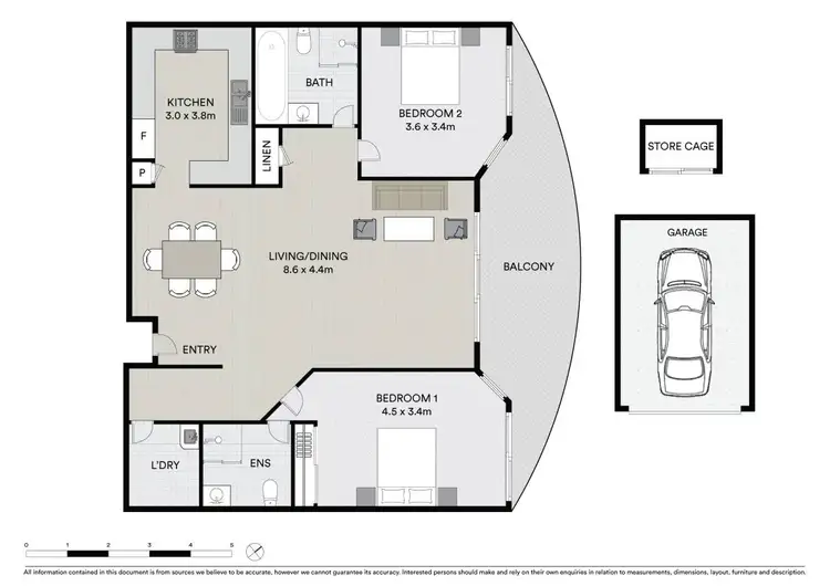 Floorplan of Homely unit listing, 805/91A Bridge Road, Westmead NSW 2145
