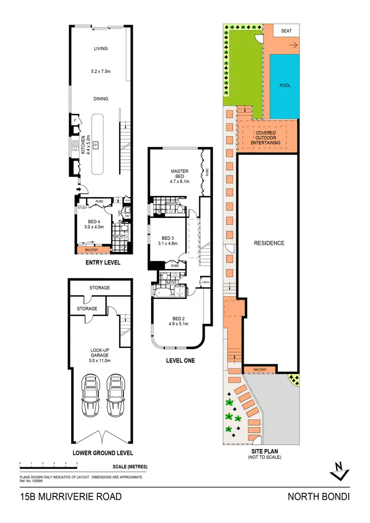 Floorplan of Homely semi-detached listing, 15B Murriverie Road, North Bondi NSW 2026