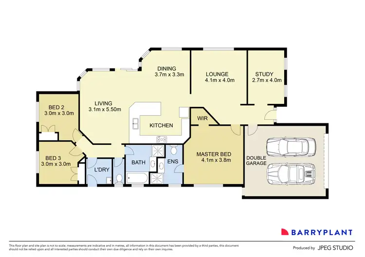 Floorplan of Homely house listing, 14 Ozzimo Drive, Hillside VIC 3037
