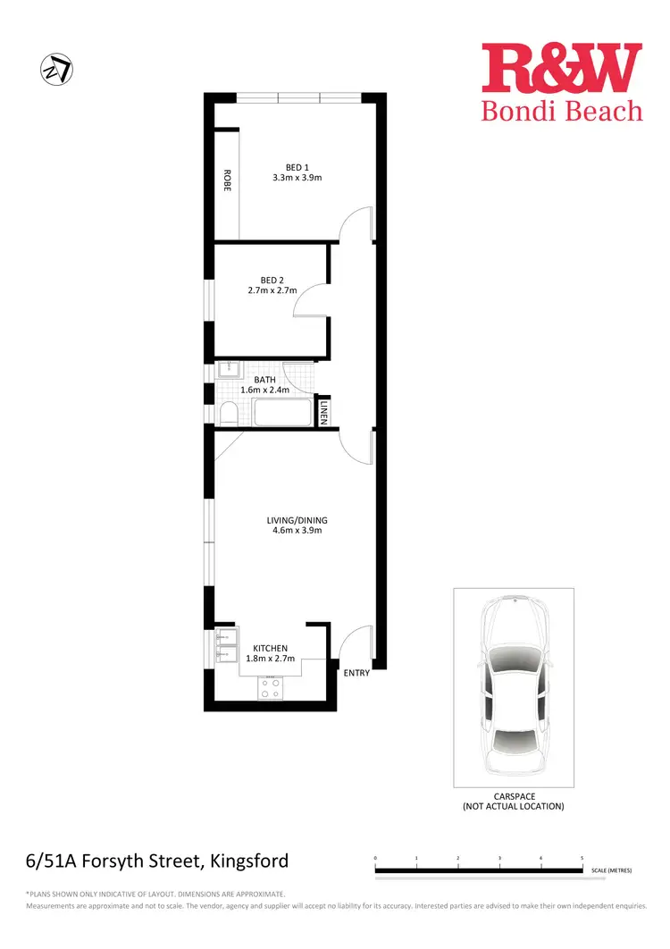 Floorplan of Homely apartment listing, 6/51a Forsyth Street, Kingsford NSW 2032