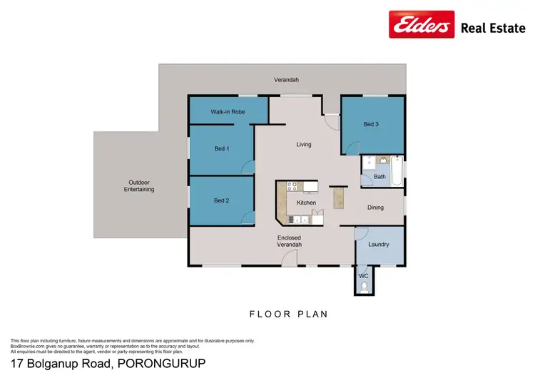 Floorplan of Homely house listing, 17 Bolganup Road, Porongurup WA 6324