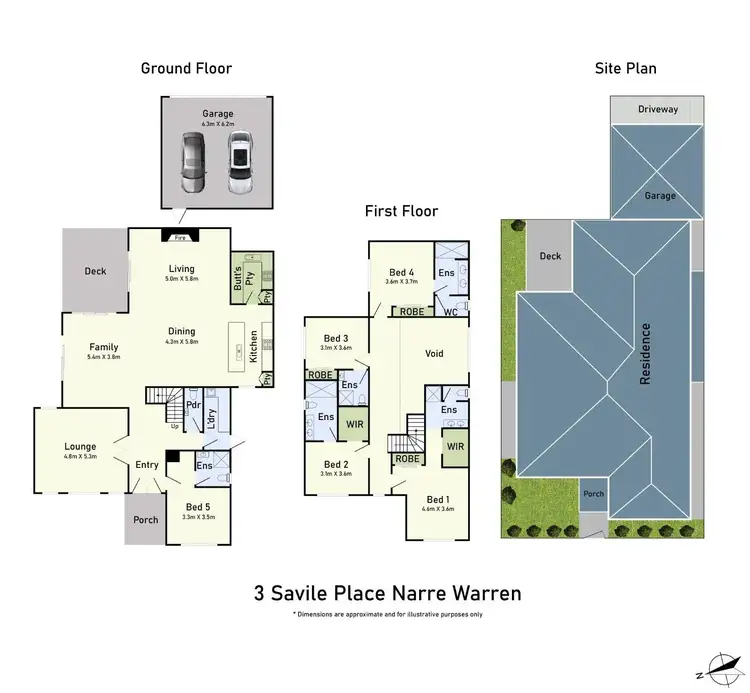 Floorplan of Homely house listing, 3 Savile Place, Narre Warren VIC 3805