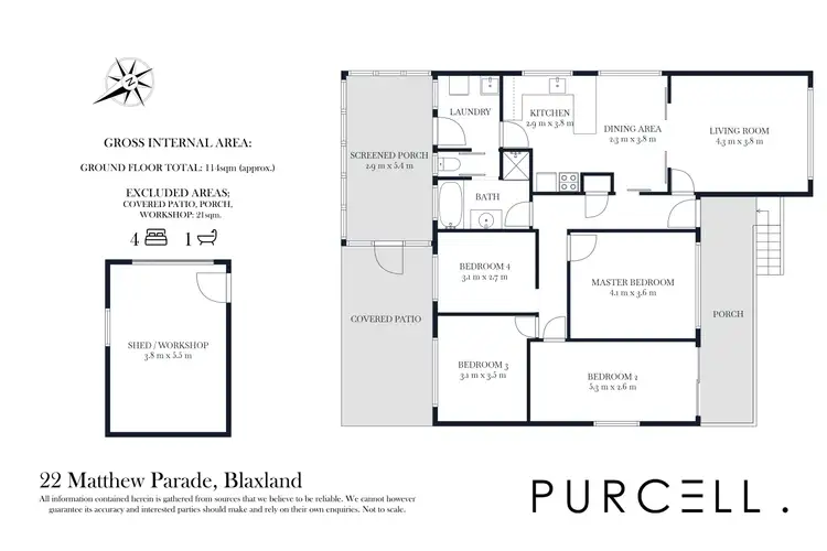 Floorplan of Homely house listing, 22 Matthew Parade, Blaxland NSW 2774
