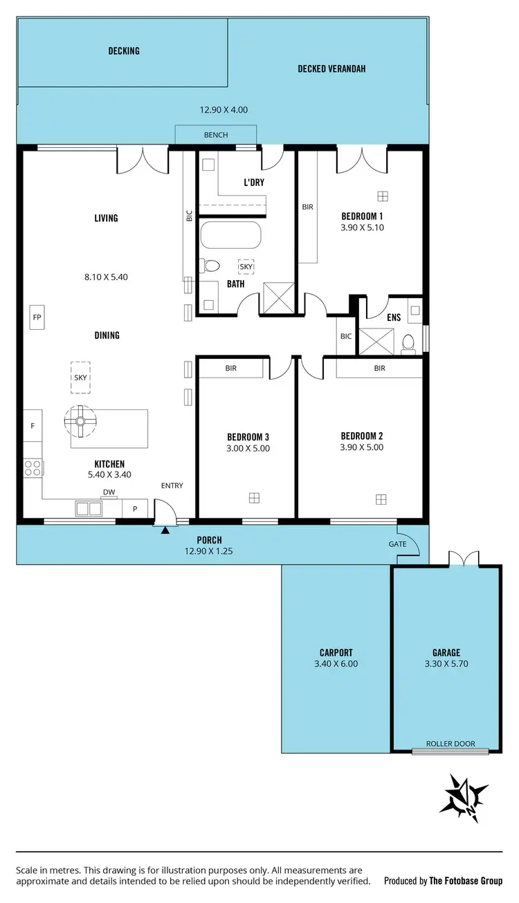 Floorplan of Homely house listing, 14 Nicolle Drive, Coromandel Valley SA 5051
