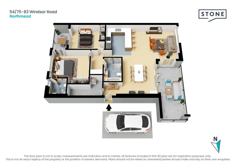 Floorplan of Homely apartment listing, 54/75-83 Windsor Road, Northmead NSW 2152