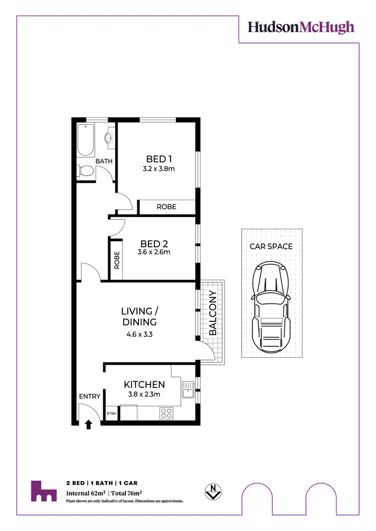 Floorplan of Homely unit listing, 8/17 George Street, Marrickville NSW 2204