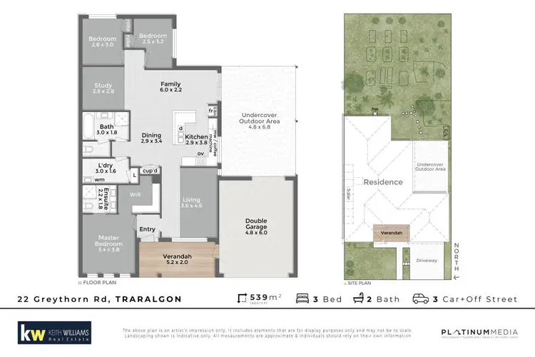 Floorplan of Homely house listing, 22 Greythorn Road, Traralgon VIC 3844