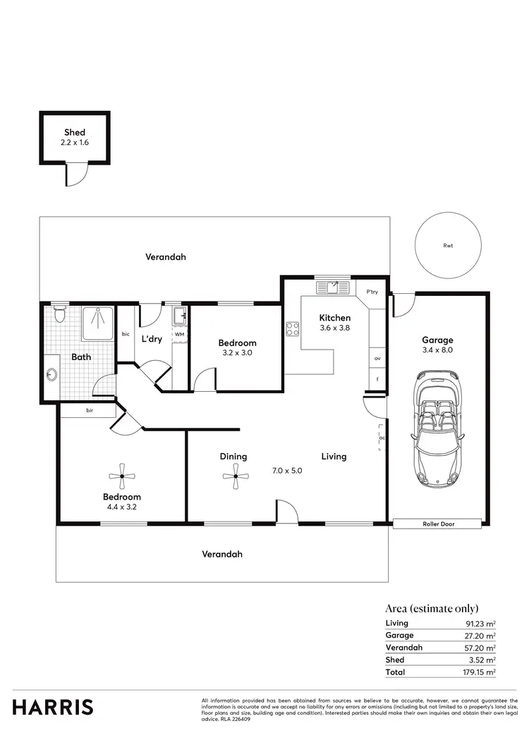 Floorplan of Homely house listing, 2 Anderson Terrace, Yorketown SA 5576