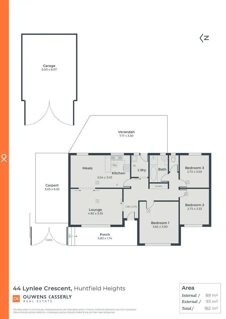 Floorplan of Homely house listing, 44 Lynlee Crescent, Huntfield Heights SA 5163