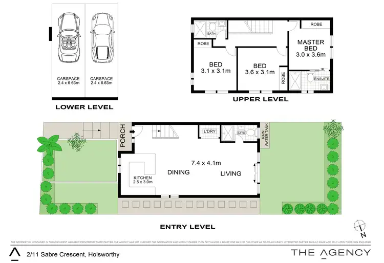 Floorplan of Homely townhouse listing, 2/11 Sabre Crescent, Holsworthy NSW 2173