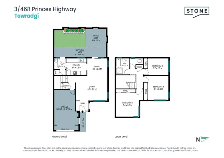 Floorplan of Homely townhouse listing, 3/468 Princes Highway, Towradgi NSW 2518
