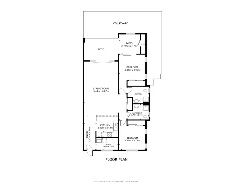 Floorplan of Homely unit listing, 8/58-70 Redlynch Intake Road, Redlynch QLD 4870