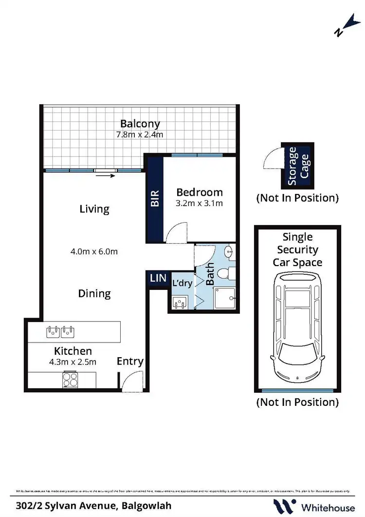 Floorplan of Homely apartment listing, 302/2 Sylvan Avenue, Balgowlah NSW 2093