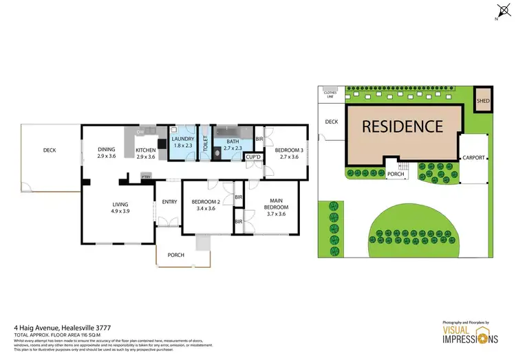 Floorplan of Homely house listing, 4 Haig Avenue, Healesville VIC 3777