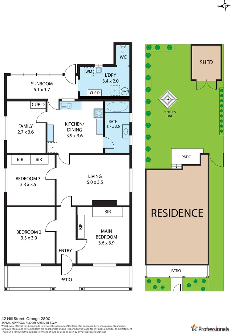Floorplan of Homely house listing, 42 Hill Street, Orange NSW 2800